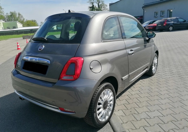 Fiat 500 cena 40900 przebieg: 36000, rok produkcji 2018 z Kuźnia Raciborska małe 191